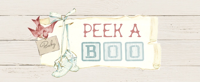 Peek a Boo Baby Paper Pad 6.5x6.5 by Kaisercraft Pastel Maternity Adoption 