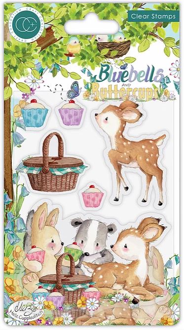 Craft Consortium Bluebells and Buttercups Stamp Set - PICNIC