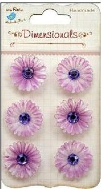 Paper Daisies w/Crystals- Lilac (PP1028-8687)