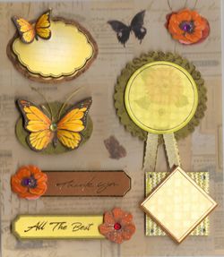 Handmade Dec Everyday L/P - Butterflies & Tags