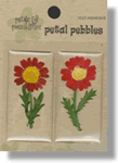 Rectangle Pebbles - Red Daisy