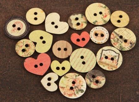 Prima Tea Thyme Wooden Buttons