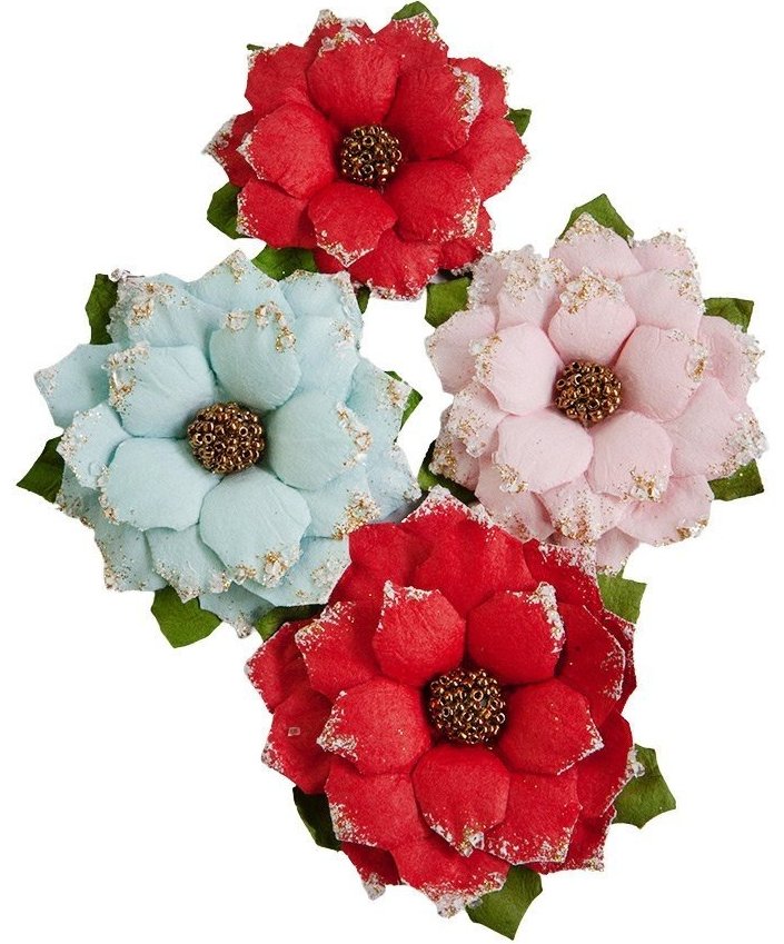 Prima Candy Cane Flowers - Christmas Morning (661021)