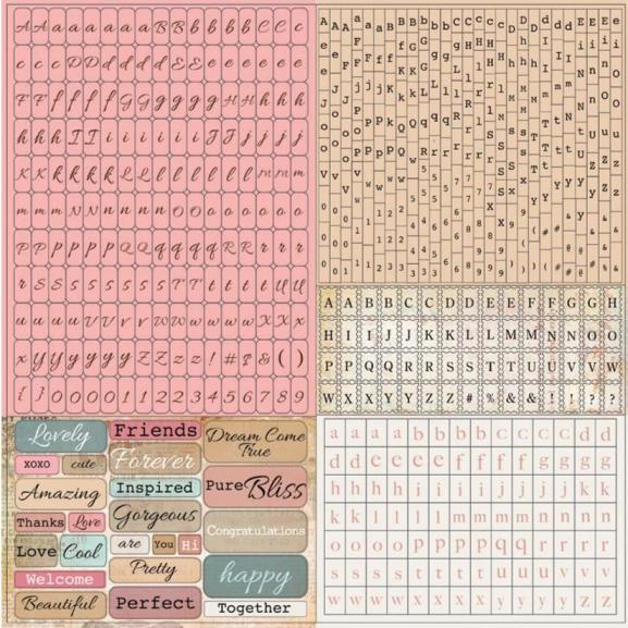 Prima Marketing Fairy Rhymes Tiny Alphabet and Sentiments