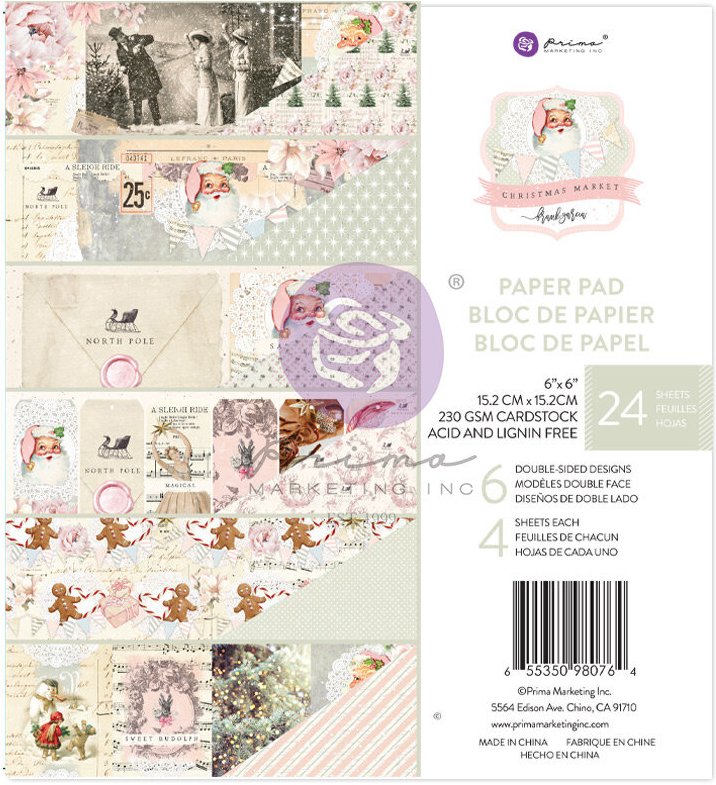 Prima Marketing Christmas Market 6x6 Paper Pad (980764)