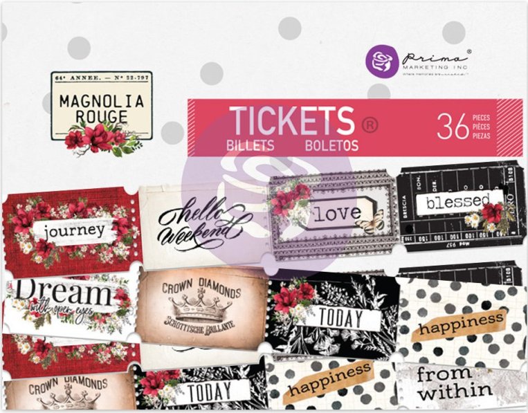 Prima Magnolia Rouge Tickets (36pcs)(658267)