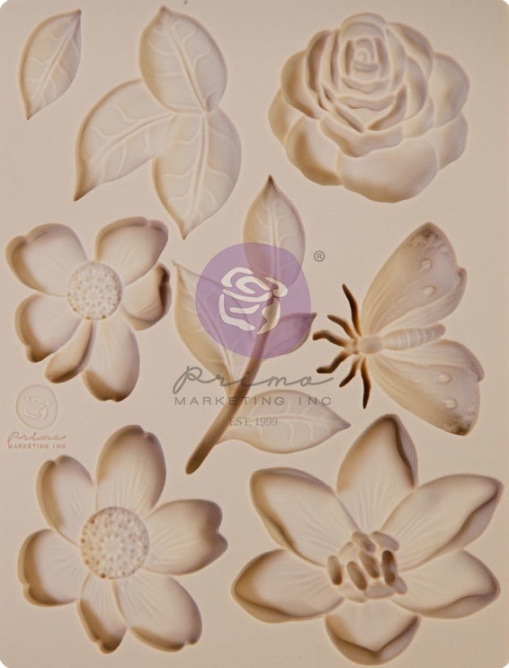 Prima Marketing Watercolor Floral Silicone Mould (651565)