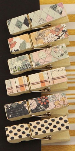 Prima Rondelle Canvas Covered Wooden Clips
