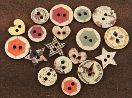 Prima Rondelle Wooden Buttons