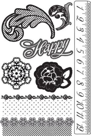 Prima Rosarian Cling Mounted Rubber Stamps