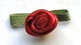 25mm Ribbon Rosebud - Red
