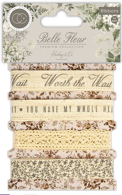 Craft Consortium Belle Fleur - Linen Cotton Ribbons