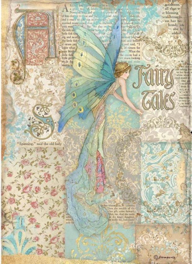 Stamperia Rice Paper A4 - Sleeping Beauty Fairy Tales (DFSA4577)