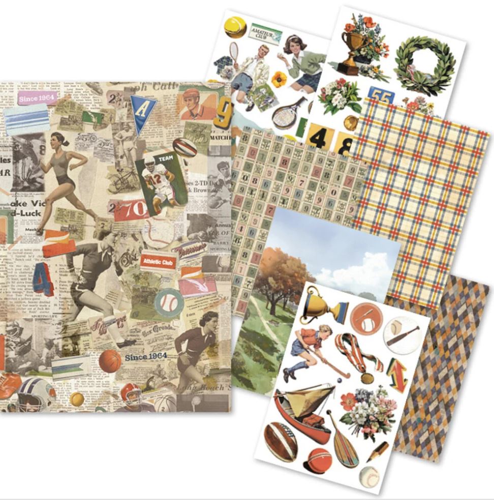 Ciao Bella Sports Days A5 Rice Paper Mixed (8pcs) (CBRS039) 