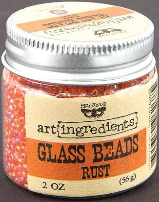 Prima Art Ingredients Glass Beads - Rust