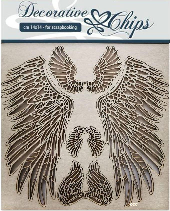 Stamperia Decorative Chips - Wings (SCB30)