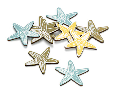 Wooden Star Fish Assortment (12 pcs)(9408)