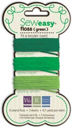 We R Memory Keepers Sew Easy Floss- Green (26 yards)