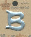 Silver Metal Alphabet - B