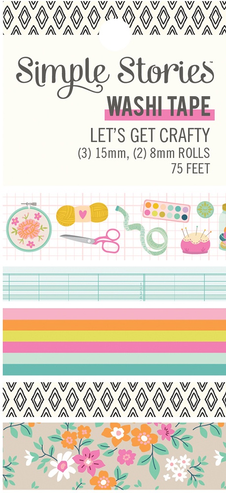 Simple Stories Let's Get Crafty Washi Tape (17225)