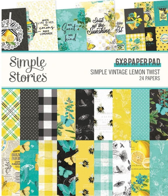 Simple Stories Simple Vintage Lemon Twist 6x8 Inch Paper Pad (15219)
