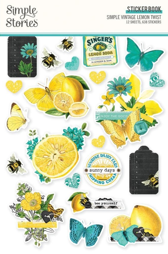 Simple Stories Simple Vintage Lemon Twist Sticker Book (15223)