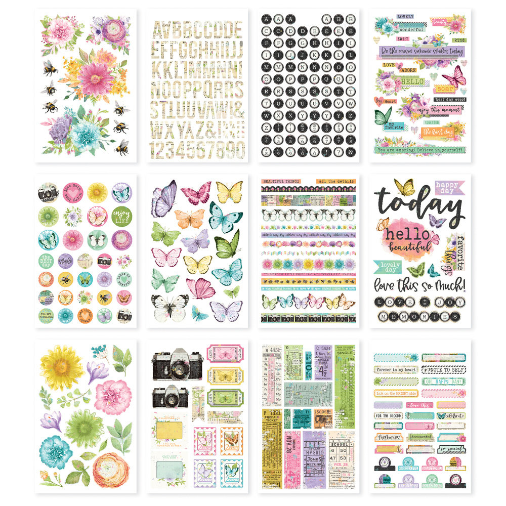 Simple Stories Simple Vintage Life in Bloom Sticker Book