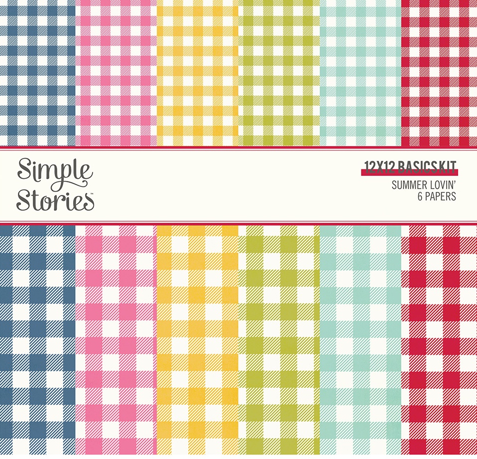 Simple Stories Summer Lovin' 12x12 Inch Basics Kit