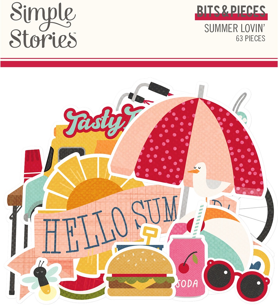Simple Stories Summer Lovin' Bits & Pieces (17317)