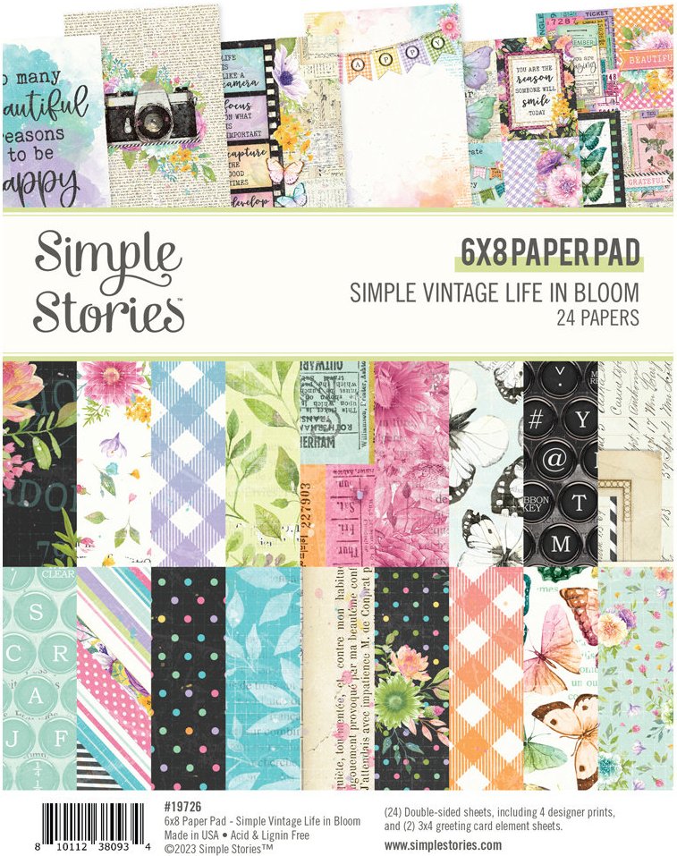 Simple Stories Simple Vintage Life in Bloom 6x8 Paper Pad
