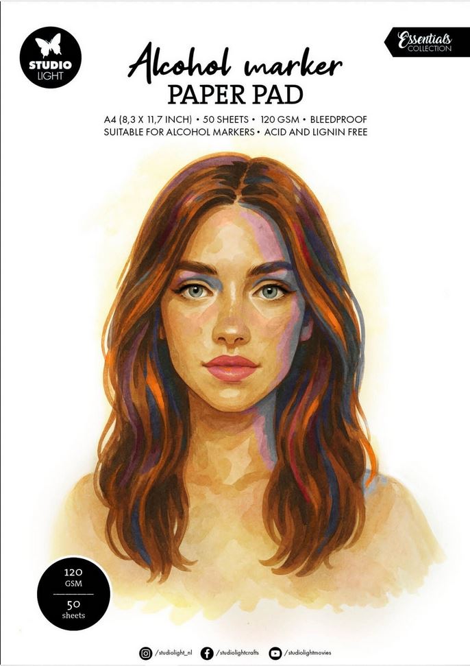 Studio Light Alcohol Marker Paper Pad A4 120gsm (SL-CO-PP403)