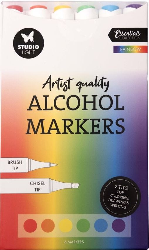 Studio Light Alcohol Markers - Alcohol Markers Rainbow (SL-CO-MARK34)
