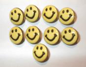 Dress It Up Buttons - Smiley Faces (Yellow)