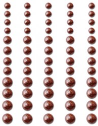 Queen & Co Self-adhesive Pearls - Chocolate Delight