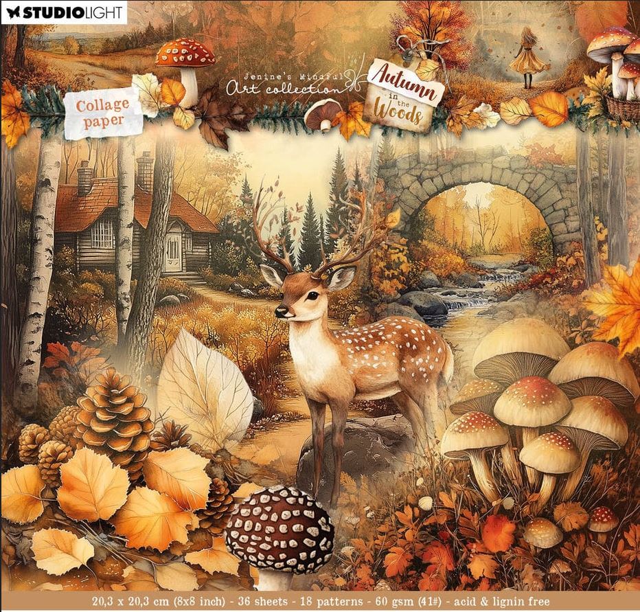 Studio Light Autumn In The Woods Collage Paper (JMA-AW-CPP386)