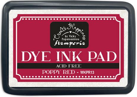 Stamperia Create Happiness Dye Ink Pads - POPPY RED