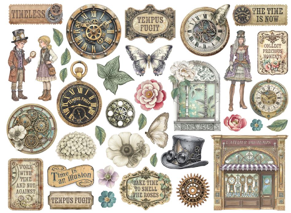 Stamperia Gardens of Time Die Cuts