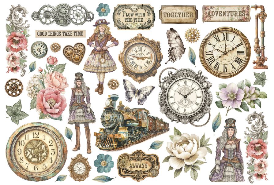 Stamperia Gardens of Time Ephemera