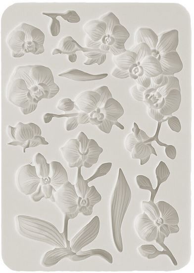 Stamperia Orchids and Cats A5 Silicon Mould - Orchids (KACMA521)