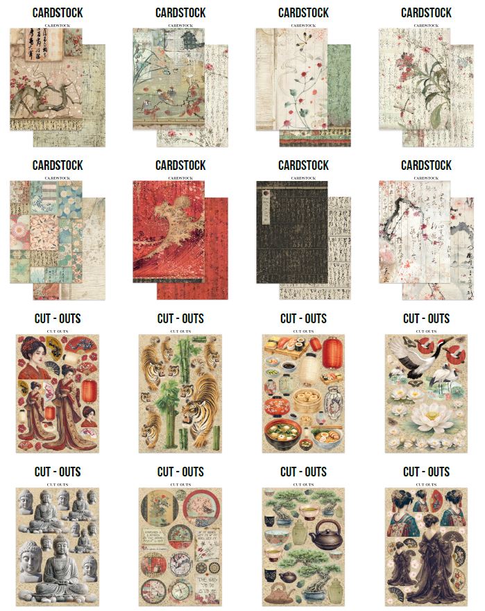 Stamperia Oriental Garden Junk Journal A5 Focus Points (SBJKS05) 