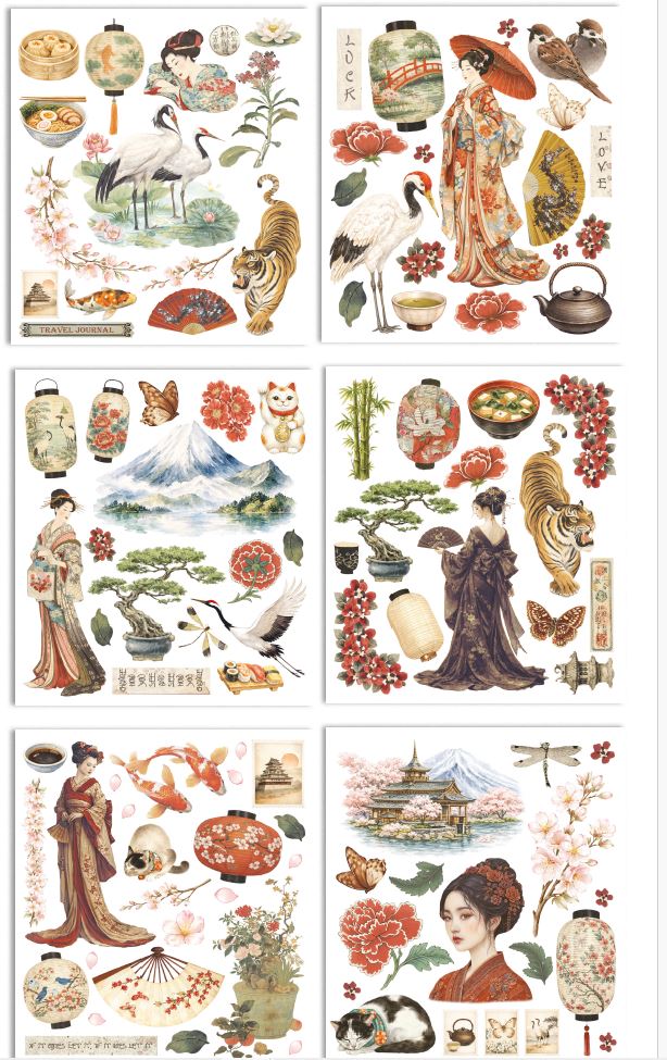 Stamperia Oriental Garden  Rub-On 8