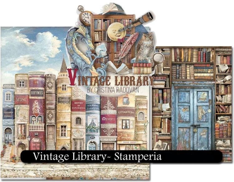 Stamperia Vintage Library