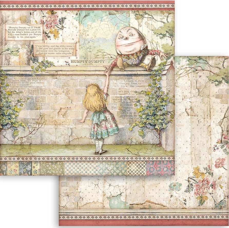 Stamperia Double-Sided Paper - Humpty Dumpty  (SBB820)