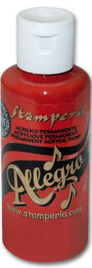 Stamperia Allegro Paints - CARDINAL RED KAL05
