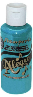 Stamperia Allegro Paints - TURQUOISE KAL25