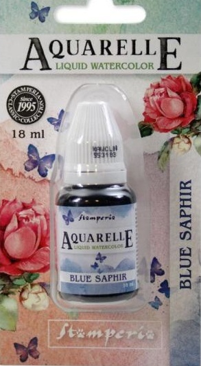 Stamperia Aquarelle Watercolour BLUE SAPPHIRE (8)