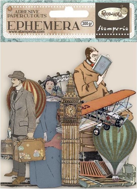 Stamperia Around the World Ephemera (DFLCT21)