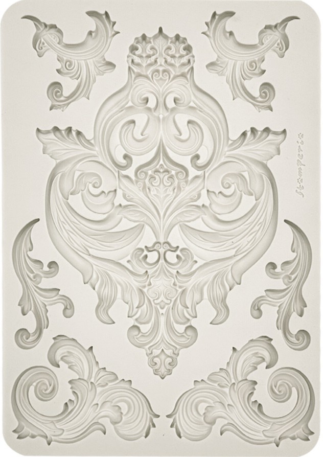 Stamperia Art Stories A4 Big Silicon Mould Frieze and Corners (KACMA404)