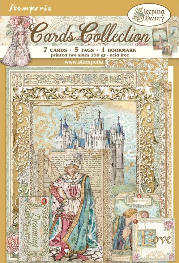 Stamperia Cards Collection Sleeping Beauty