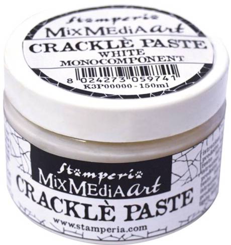 Stamperia Crackle Paste 150ml White (K3P37)